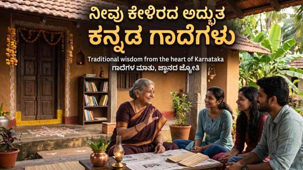 Kannada Gadegalu with meaning