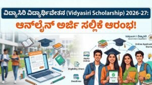 public needs Vidyasiri Scholarship
